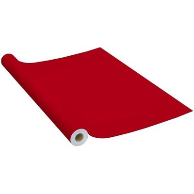 Vidaxl Samolepiace tapety na nábytok 2 ks, červené 500x90 cm, PVC