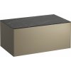 Laufen Sonar skrinka s pracovnou doskou 77.5x45.5x34 cm závesná kúpeľňová skrinka pod umývadlo čierna H4054100341421