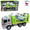 City Collection Auto odtahovka s autem, na setrvačník, se světlem a zvukem