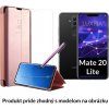 Otváracie Púzdro Luxria Clear View pre Huawei - Ružové pre Huawei: Mate 20 Lite
