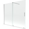 Mexen Velar, 2-krídlová posuvná vaňová zástena 180 x 150 cm, 8mm číre sklo, chrómový profil, 896-180-000-01-01