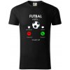 Futbal volá - Tričko z organickej bavlny - 3XL ( Čierna )
