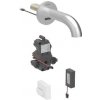 Geberit Piave - Elektronický umývadlový ventil pod omietku, batériové napájanie, easy to clean, kefovaná nerezová 116.284.SN.1