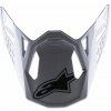 ALPINESTARS šilt pre prilby SUPERTECH S-M8 FACTORY, ALPINESTARS (černá/bílá/červená fluo lesklá)