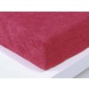 XPOSE® Detská froté plachta Exclusive - malinová 80x160 cm, Froté