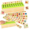 KIK drevené puzzle triedička KX6213