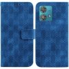 Peňaženkové kožené puzdro 8-shaped na Motorola Edge 40 Neo - Modrá
