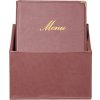 Box s 20 jedálnymi lístkami A4, s 1 dvojitou vložkou (4 strany), Wine