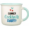 Porcelánový hrnček 380 ml Summer Cocktails Party, mätový