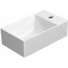 GSI - KUBE X keramické umývadlo 40x23cm, pravé/ľavé, biela ExtraGlaze 9484111