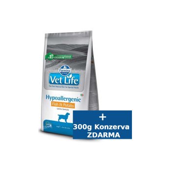 Vet Life dog Hypoallergenic fish & potato 2 kg