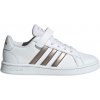 Detské tenisky na voľný čas adidas, GRAND COURT C biela,ružová,hnedá 29