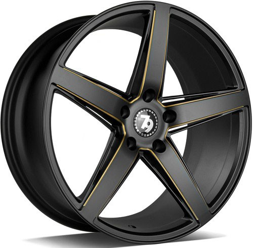 Seventy9 Sv-N 8x18 5x120 ET30 black matt milled gold