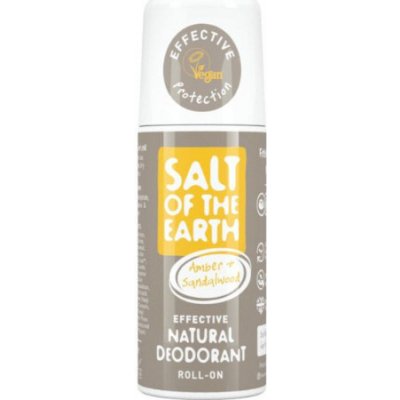 Salt-Of-The-Earth Ambra Sandalwood Natural Roll On unisex deodorant - Prírodný guličkový dezodorant s ambrou a santalom 75 ml