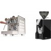 Rocket Espresso Appartamento, white, walnut + Eureka Mignon Classico, CR black