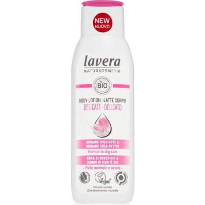 Lavera Delicate ľahké telové mlieko Wild Rose & Shea Butter 200 ml