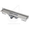Alcaplast APZ4 Flexible nerezový sprchový žľab 850mm, s nastaviteľným límcom ku stene APZ4-850