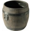 Kvetináč sud, plastový, imitácia dreva, priemer 30cm, výška 32cm