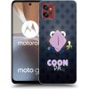 Picasee silikónový čierny obal pre Motorola Moto G32 - COONDA chlupatka - tmavá