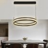 NEDES J4365/B Závesné LED svietidlo s diaľkovým ovládačom 45W, 3000K-6500K, 3000lm, IP20, čierna