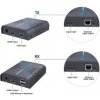 PREMIUMCORD HDMI KVM extender s USB na 120m přes jeden kabel Cat5/6, bez zpoždění