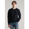 SVETER GANT COTTON TEXTURED C-NECK BLACK