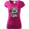 DJ meter - Dámske tričko Pure - M ( Fuchsiová )