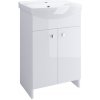 Cersanit Cersania + Sati, umývadlová skrinka Sati + umývadlo Cersania 50cm , biela, S567-002-DSM