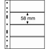 LEUCHTTURM Albumové listy OPTIMA, 4 vrecka, 180 x 58 mm Typ: Jasné