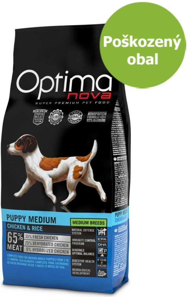 Optima Nova Dog Puppy Medium 12 kg