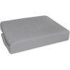 Baby Nellys Nepremokavé froté prestieradlo do kočíka 75 x 35 - sivé, 75x35