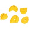 Kamene na lezeckú stenu pre deti L, žlté - set 5 ks