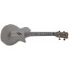 CASCHA Ukulele Carbon Fibre Black Set EQ