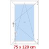 Soft Plastové okno 75x120 cm, otváravé a sklopné