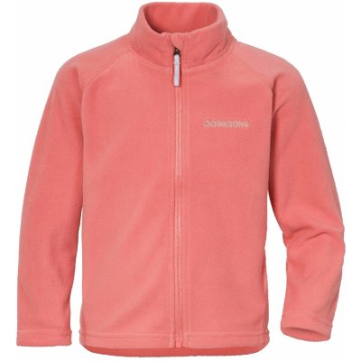 Didriksons dětská fleecová mikina Monte Fullzip Peach rose