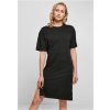 Urban classics Ladies Boxy Lace Hem Tee Dress black