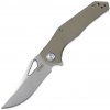 KUBEY Liner Lock Folding Pocket Knife Tan G10 Handle KU149B