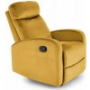 Halmar Relaxačné kreslo WONDER horčicové s funkciou hojdania