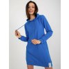 Mikinové šaty RV-TU-8356.90 Relevance modrá svetlo