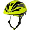 Force FUN STRIPES fluo-čierno-sivá detská cyklistická prilba - fluo-černo-šedá S