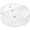 Hansgrohe Xuniva S - Umývadielko na dosku, priemer 45 cm, s prepadom, otvor na batériu, biela 60169450