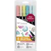 Tombow Tombow Sada obojstranných fixiek ABT DUAL BRUSH PEN – Candy colours, 6 ks (ABT-6P-4)