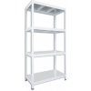 Biedrax Regál 45 x 120 x 180 cm biely 4 police pozink