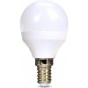 Solight LED žiarovka, miniglobe, 4W, E14, 3000K, 340lm, biele prevedenie
