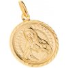 Argento Zlatý prívesok - Nepoškvrnené srdce Panny Márie 8A119