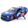 Jada Toys Avengers Marvel Hollywood Rides Diecast Model 2006 Ford Mustang GT s figurkou Captain America 1:24