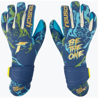 Reusch Pure Contact Aqua modrá/zlatá