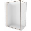 Mexen Kioto-F, sprchová zástena s rámom 90 x 202 cm, 8 mm sklo námraza, profil ružové zlato, 800-090-104-60-30