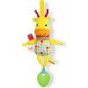 Bright Starts hračka s melódiou na C krúžku Pull Play & Boogie žirafa 14x6x40 žltá