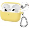 Silikónové puzdro Enkay Hook case žlté – Apple AirPods 4